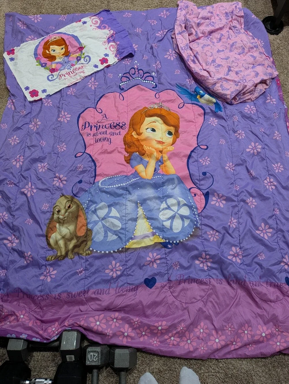 Disney princess Sofia the First Princess twin Bedding Set
